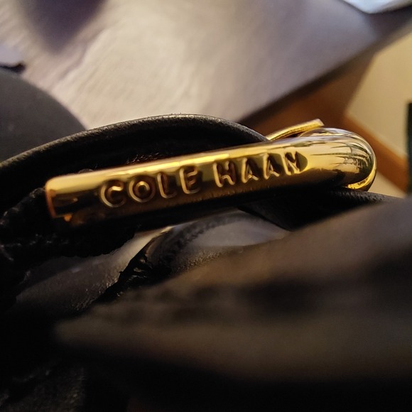 NEW! Cole Haan Women's Giana Buckle Loafers Lug Sole W30773 Black Size 8.5M $220 - Picture 10 of 12